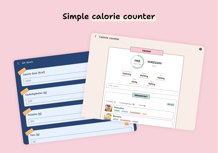 Check your calories and macros for each day · YouMealPlan app: macOS