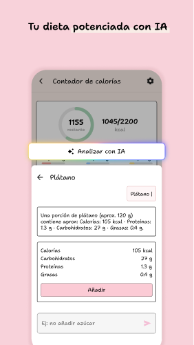 Obtén la información nutricional de tus recetas · app YouMealPlan: Android
