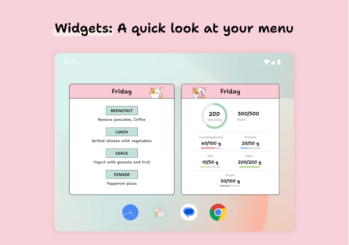 All your progress at a glance · YouMealPlan app: macOS