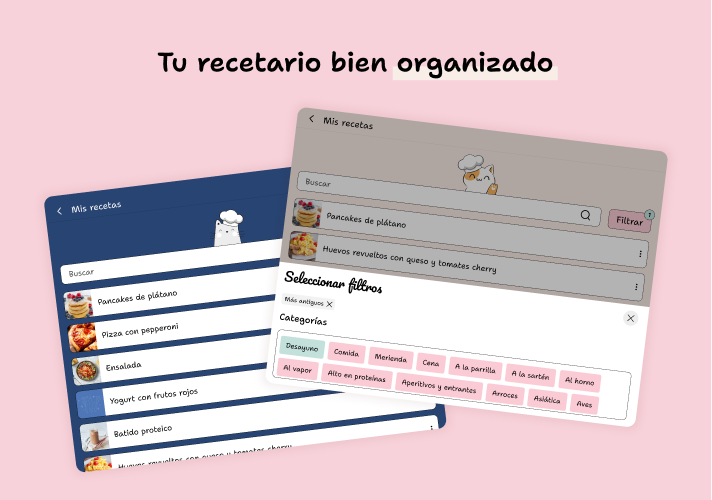 Añade tus recetas · app YouMealPlan: macOS