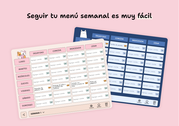 Planifica tu menú semanal · app YouMealPlan: macOS