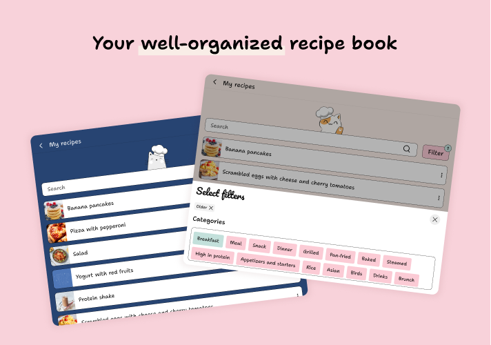 Add your recipes · YouMealPlan app: macOS