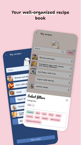 Ajoutez vos recettes · application YouMealPlan : Android